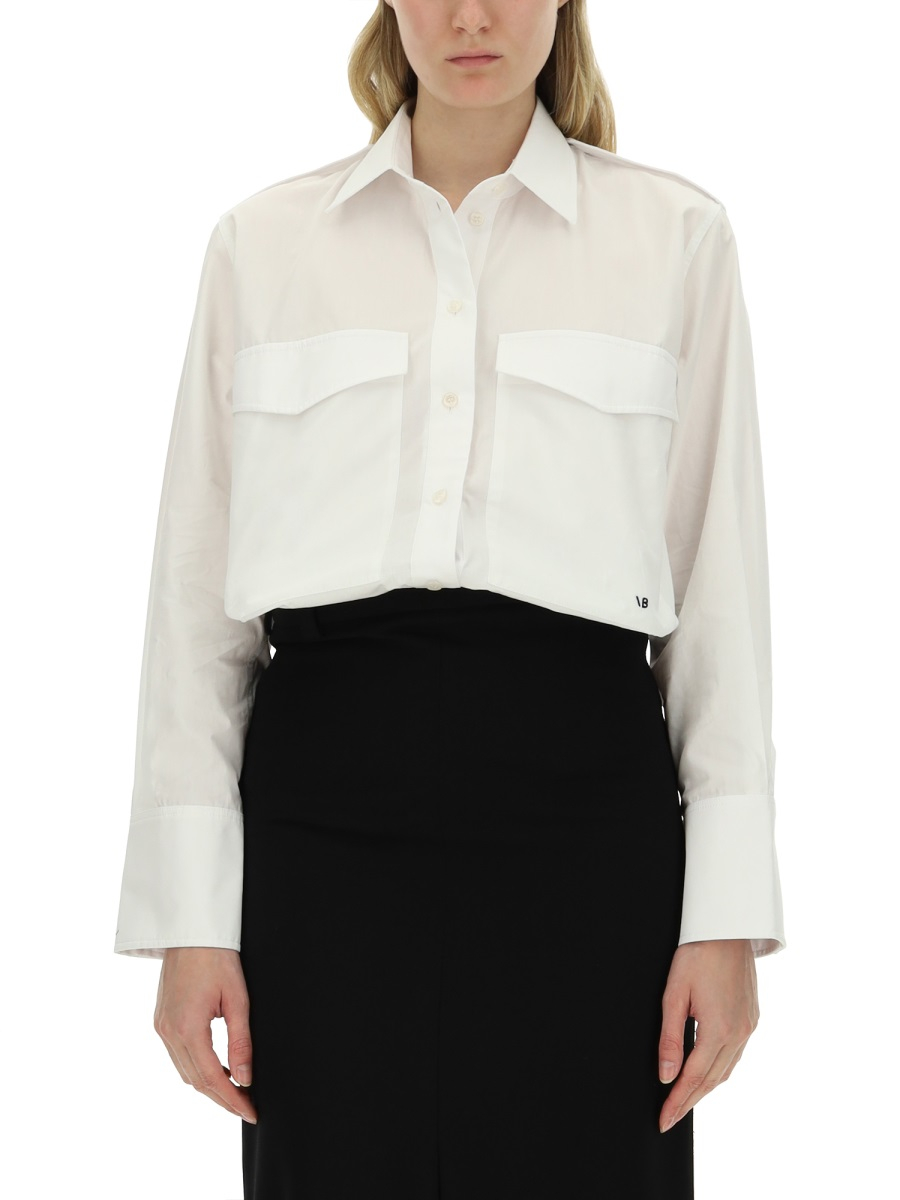 [VICTORIA BECKHAM] Shirts Long Sleeve FW24 1324WSH005575A_WHITE