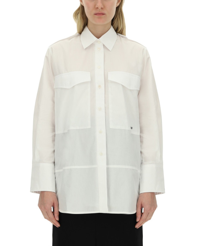 [VICTORIA BECKHAM] Shirts Long Sleeve FW24 1324WSH005575A_WHITE
