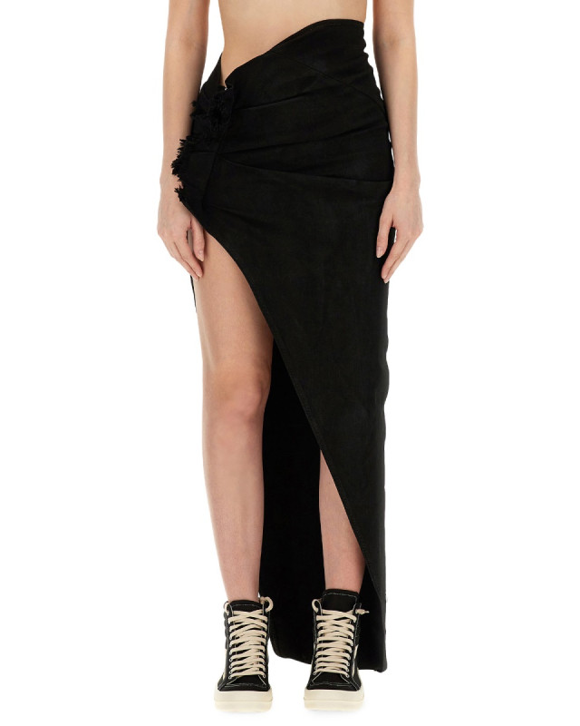 [RICK OWENS DRKSHDW] Long skirt SS24 DS01D1348_SBB09