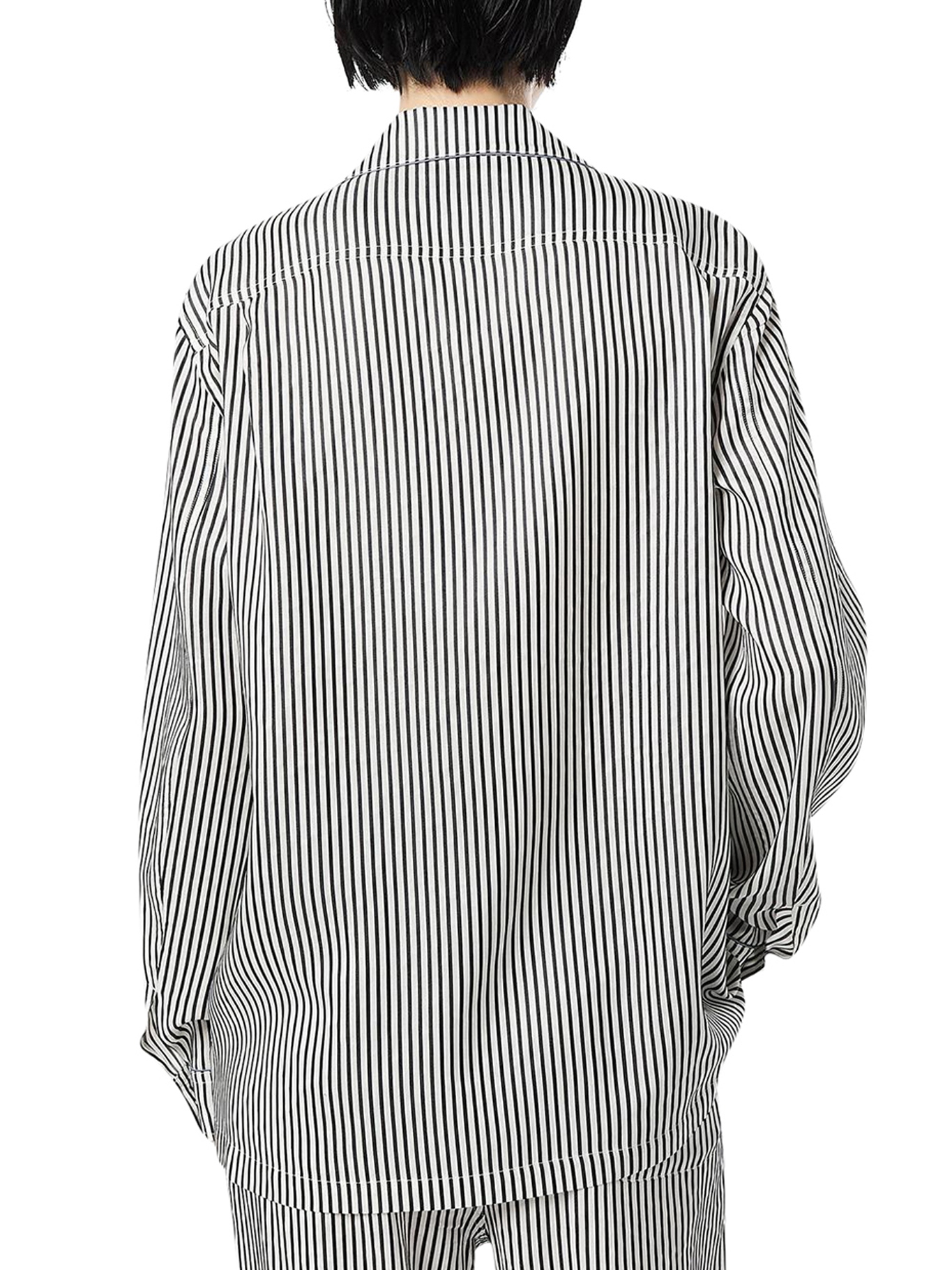 [Tom Ford] Shirts Long Sleeve SS26 CA3335FAX1712NWA BLACK WHITE
