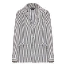 [Tom Ford] Shirts Long Sleeve SS26 CA3335FAX1712NWA BLACK WHITE