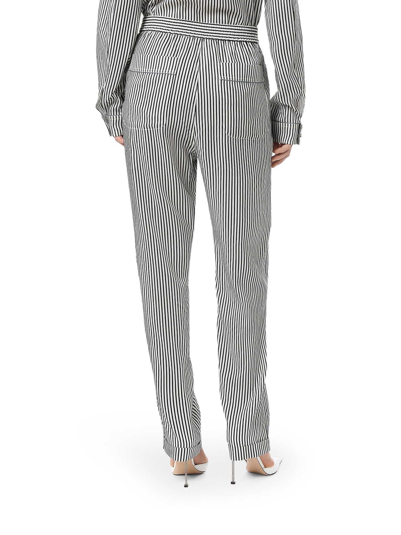 [Tom Ford] Trousers SS26 PAW682FAX1712NWA BLACK WHITE