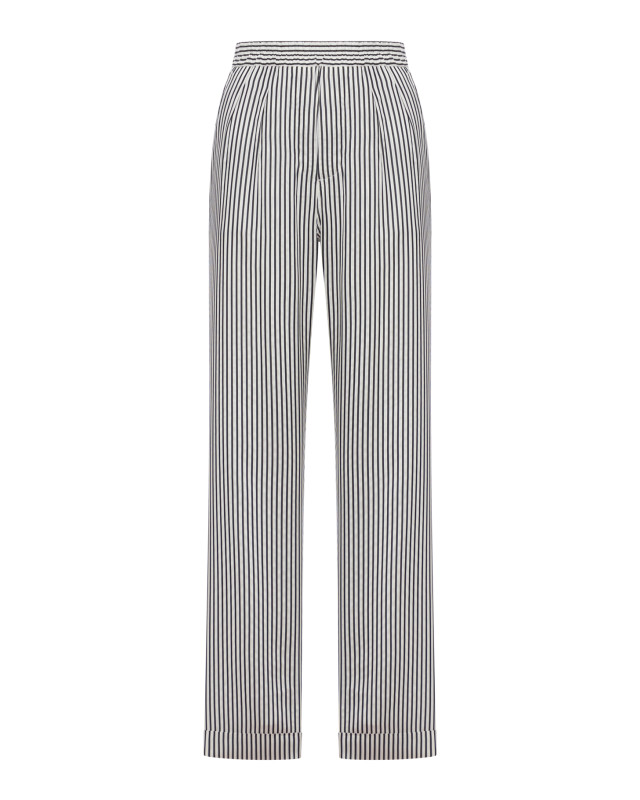 [Tom Ford] Trousers SS26 PAW682FAX1712NWA BLACK WHITE