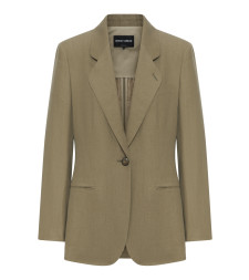 [Giorgio Armani] Blazer SS26 GW002824TE11126U6252 SMOKY QUARTZ