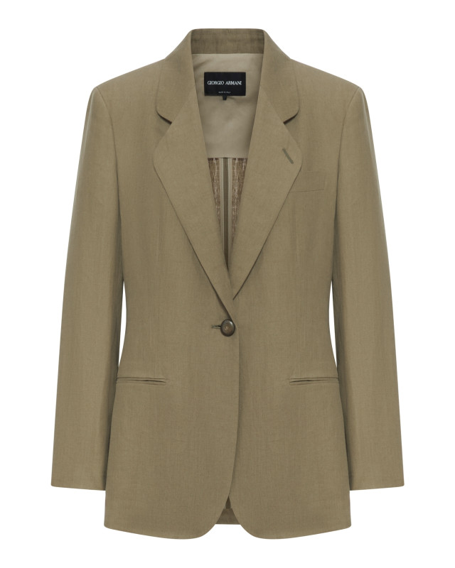[Giorgio Armani] Blazer SS26 GW002824TE11126U6252 SMOKY QUARTZ