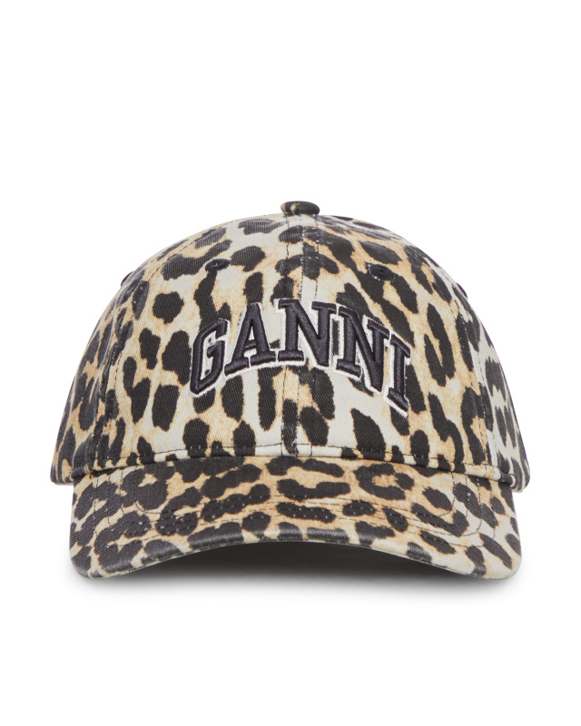 [GANNI] Hat FW26 A6898943 LEOPARD