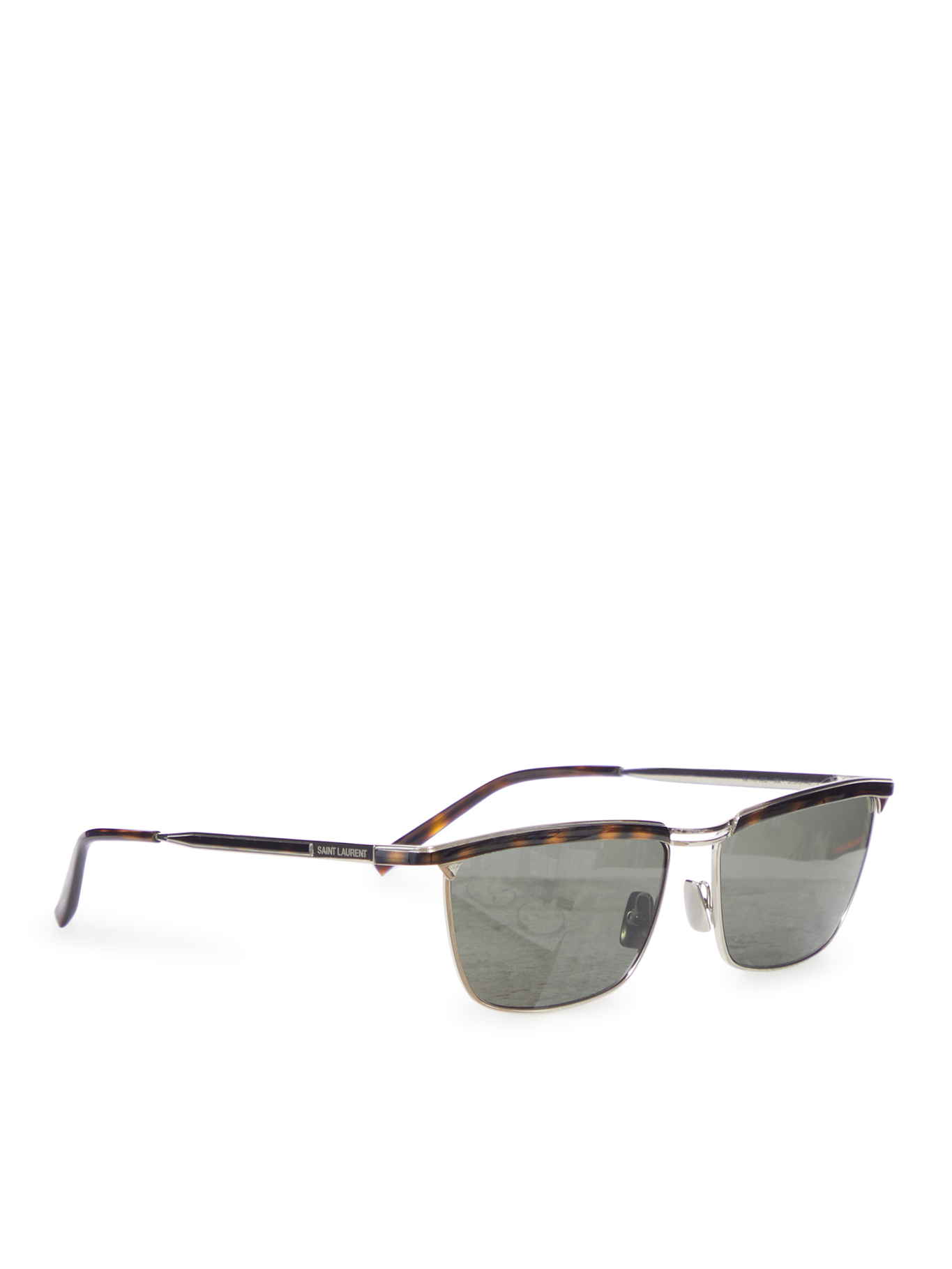 [Saint Laurent] Sunglasses FW25 843043Y99698163 SILV HAV GREY
