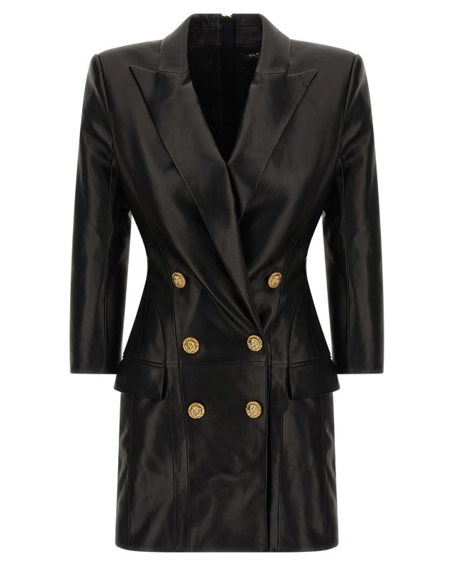 [Balmain] Long sleeve dress FW25 FF0R9391LD630PA
