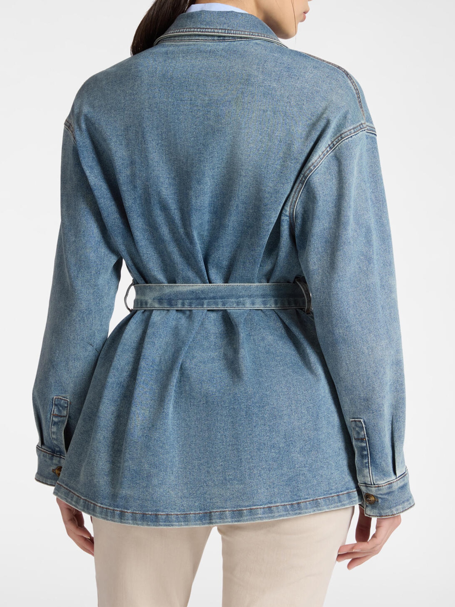 [ELENA MIRO`] Denim Jacket SS26 R426Z000025N