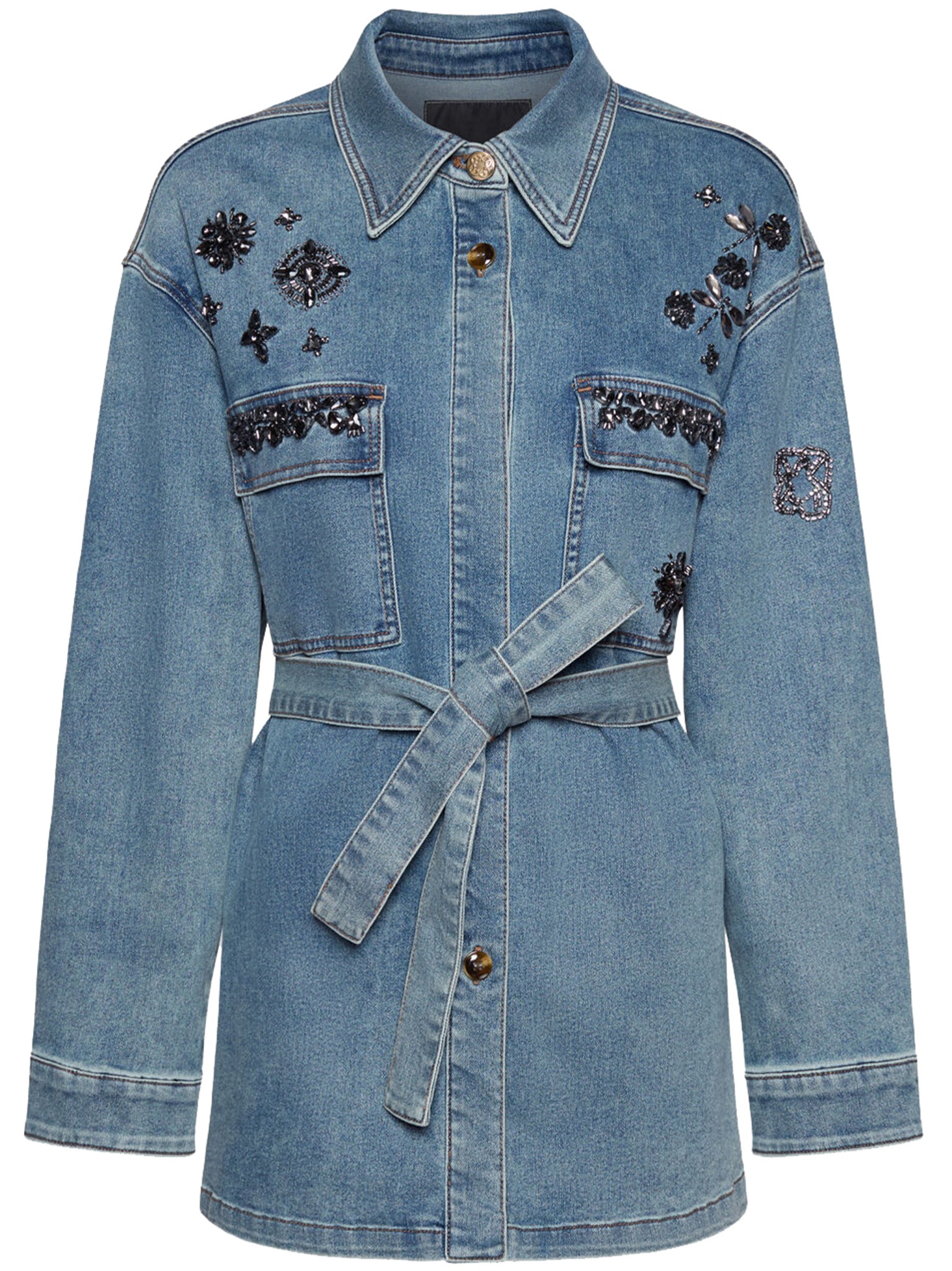 [ELENA MIRO`] Denim Jacket SS26 R426Z000025N
