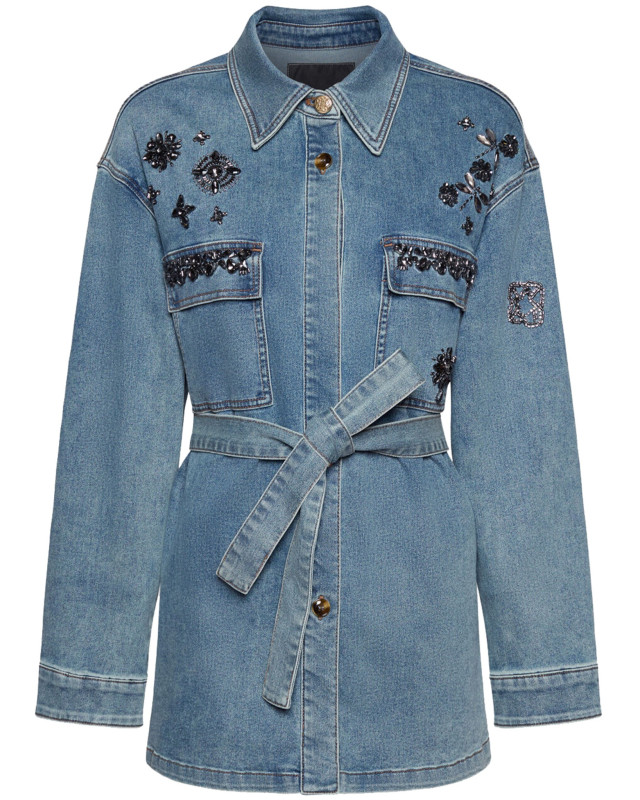 [ELENA MIRO`] Denim Jacket SS26 R426Z000025N