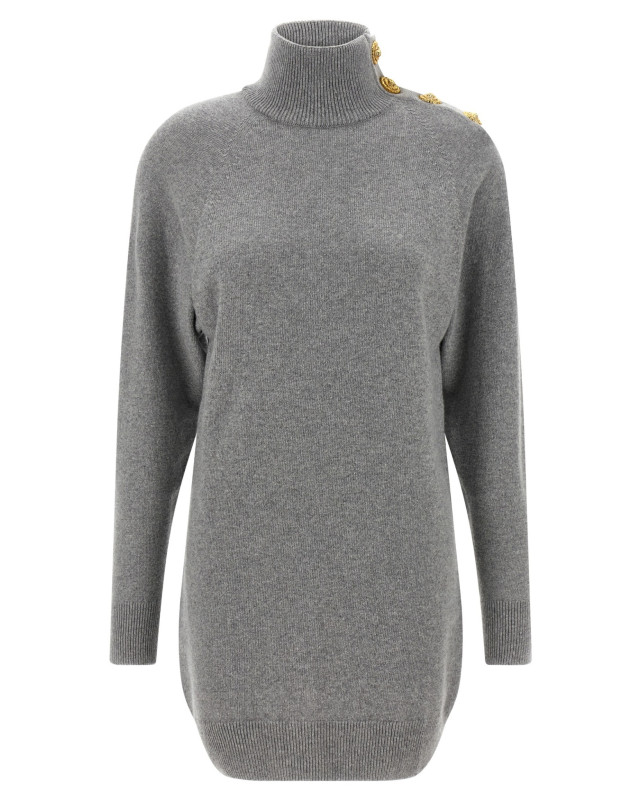 [Balmain] Long sleeve dress FW25 FF0R9382KI879UB