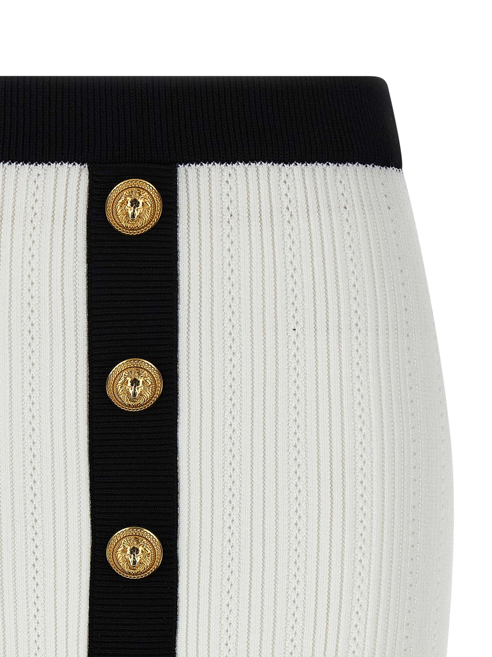 [Balmain] Mini skirt FW25 FF1LB039KI64GAB