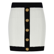 [Balmain] Mini skirt FW25 FF1LB039KI64GAB