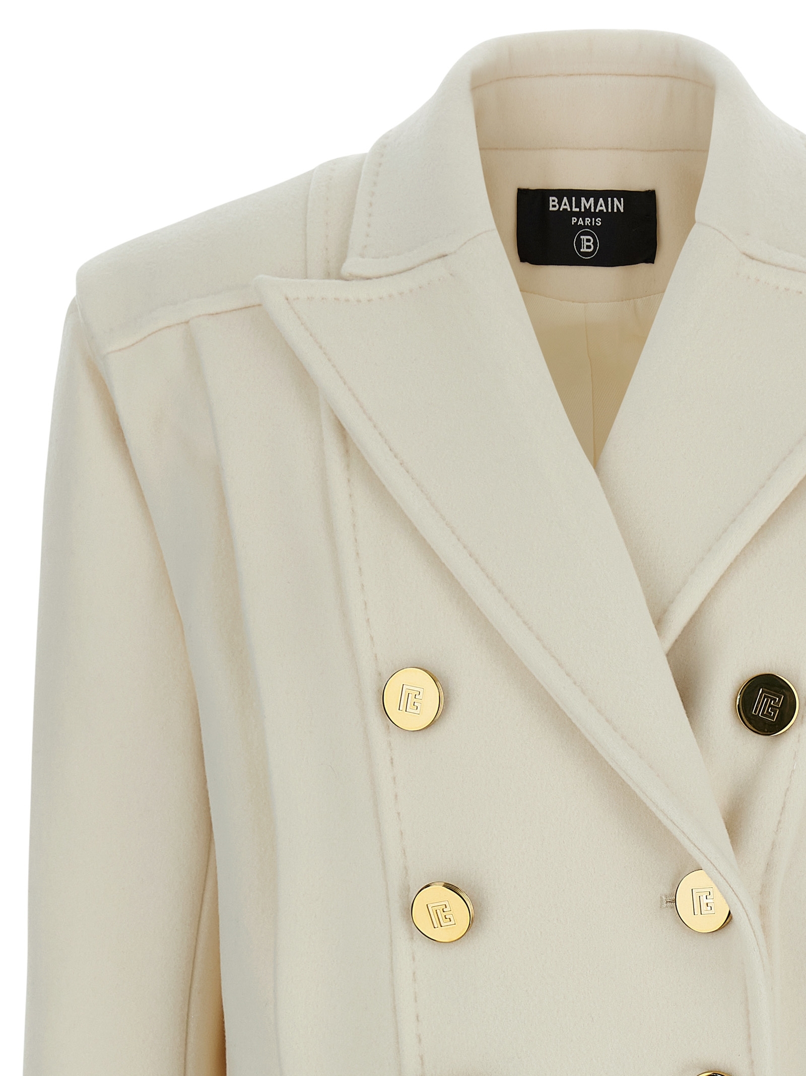 [Balmain] Coat FW25 FF1UA095WB500FA