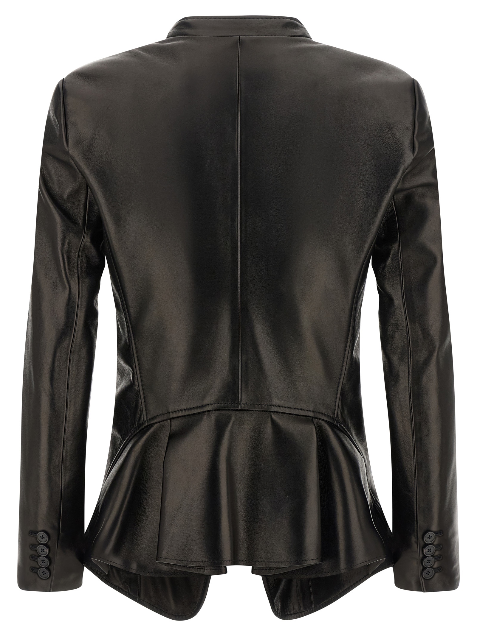 [McQueen] Leather Jacket FW25 840138Q5AML1000