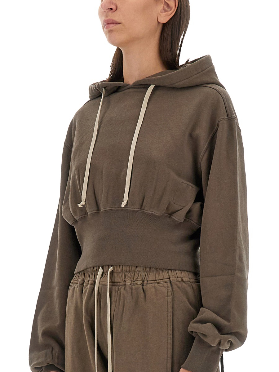 [RICK OWENS DRKSHDW] Hoodie FW24 DS02D2220_FP34