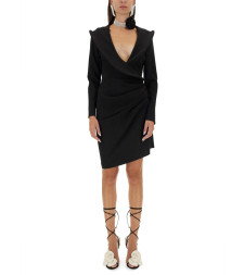 [MAGDA BUTRYM] Long sleeve dress FW24 101924_BLACK