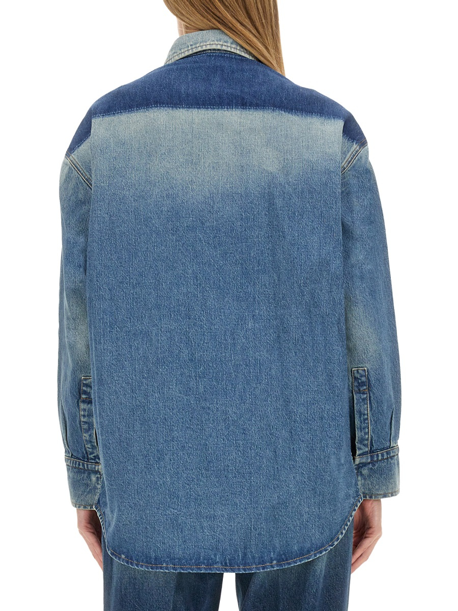 [VICTORIA BECKHAM] Shirts Long Sleeve FW24 1324DSH005560C_BROKENVINTAGEWASH