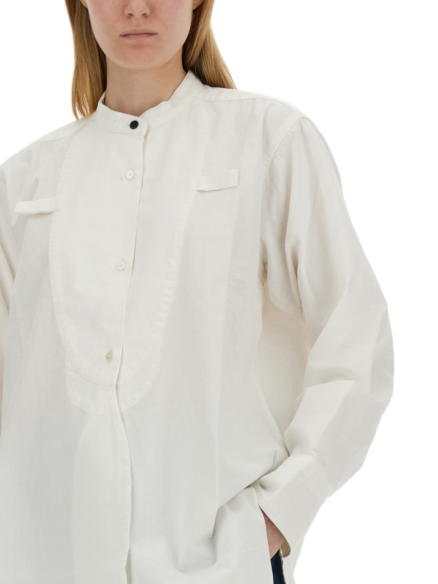 [VICTORIA BECKHAM] Shirts Long Sleeve SS24 1224DSH005422A_WASHEDWHITE