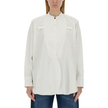 [VICTORIA BECKHAM] Shirts Long Sleeve SS24 1224DSH005422A_WASHEDWHITE
