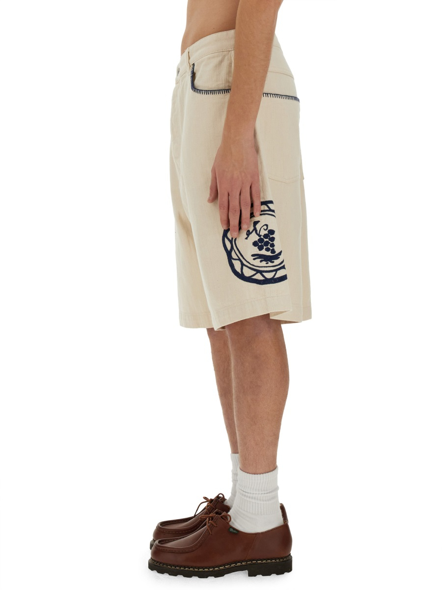 [DROLE DE MONSIEUR] Shorts SS24 BS127_CO119ECRU