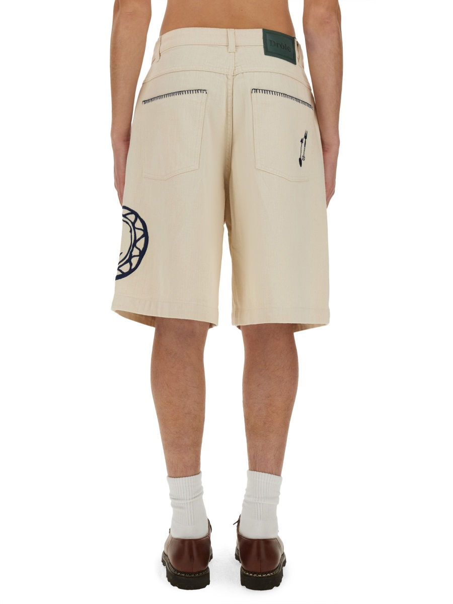 [DROLE DE MONSIEUR] Shorts SS24 BS127_CO119ECRU