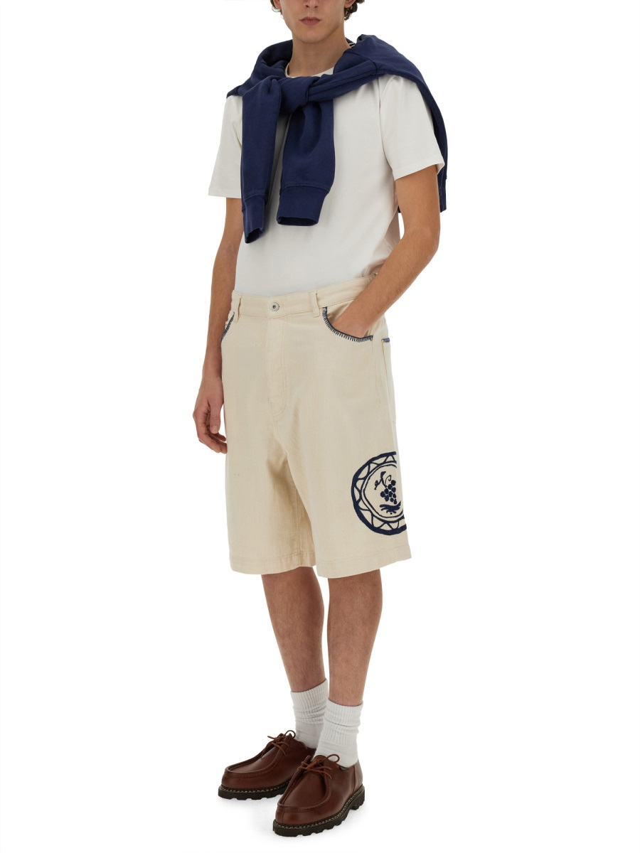 [DROLE DE MONSIEUR] Shorts SS24 BS127_CO119ECRU