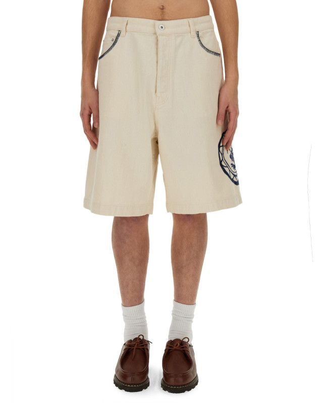 [DROLE DE MONSIEUR] Shorts SS24 BS127_CO119ECRU