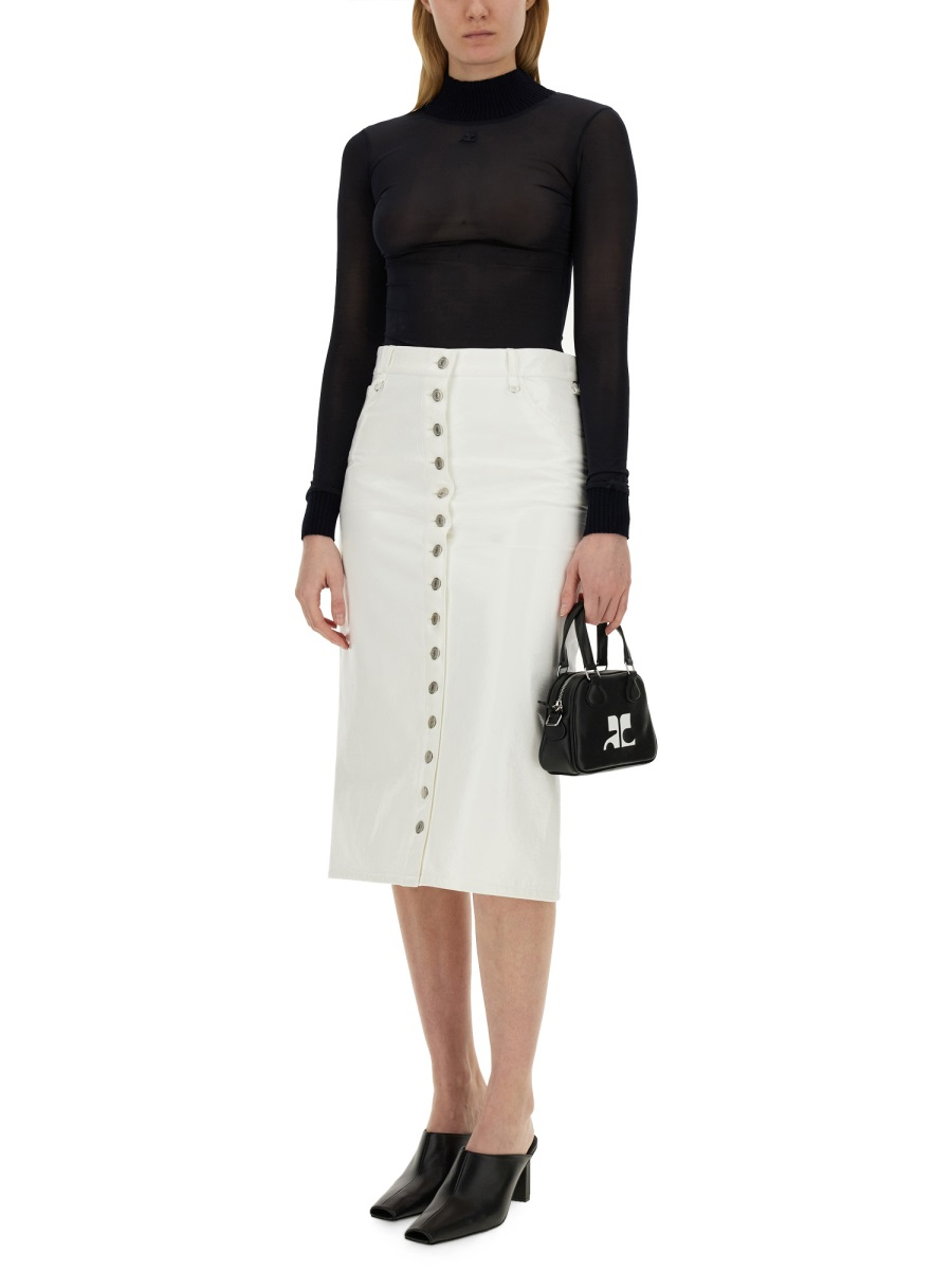 [Courreges] Midi skirt SS24 124CJU155_VY00140001