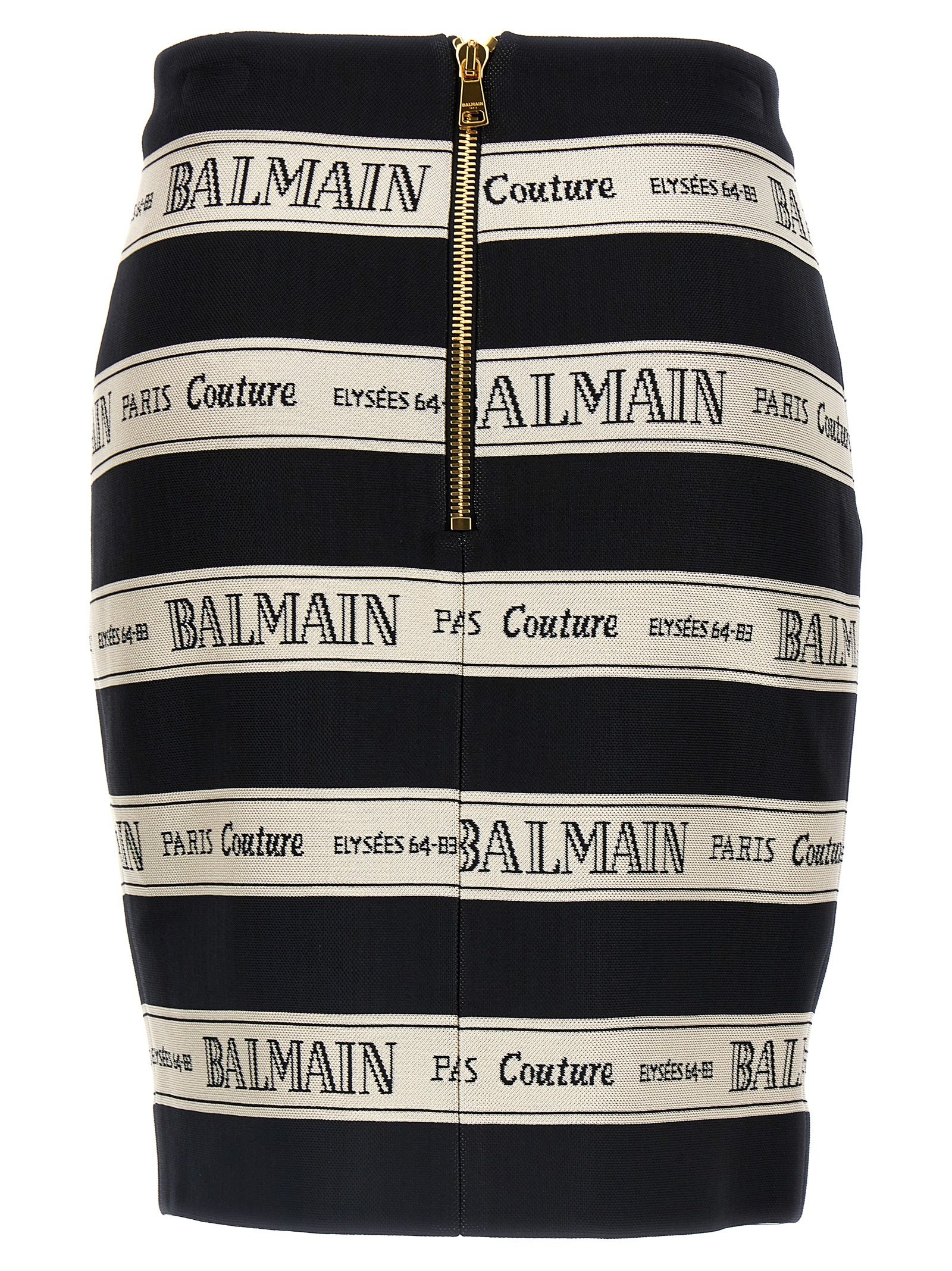 [Balmain] Midi skirt SS25 EF1LC245JJ95EDY