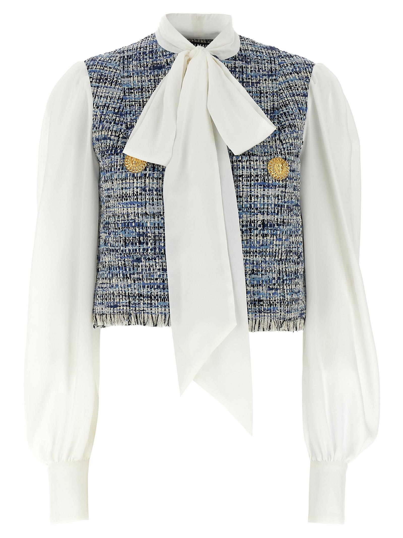 [Balmain] Blouse SS25 EF1SD211MG25SOF