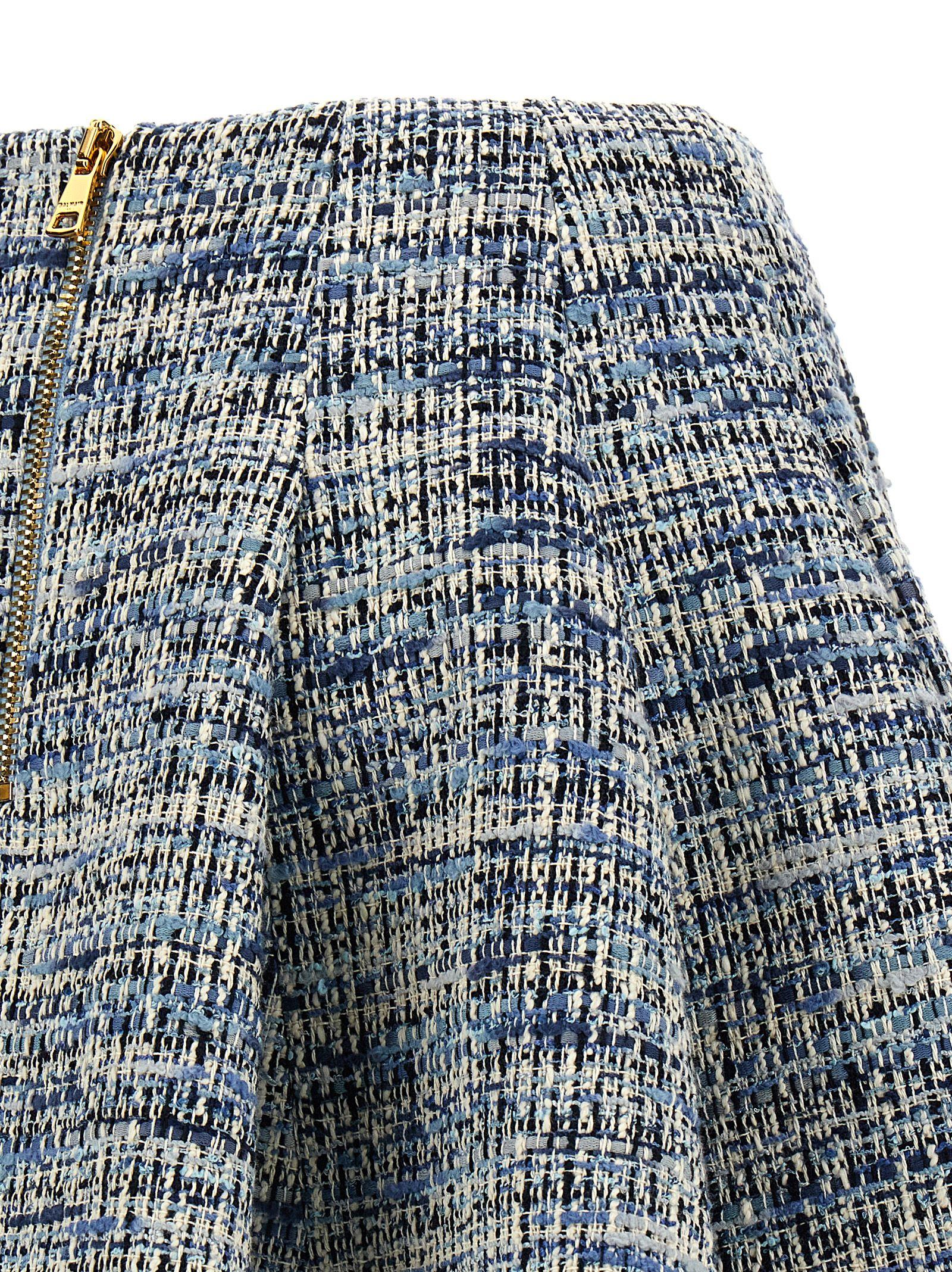 [Balmain] Mini skirt SS25 EF1LBA53CF776FC