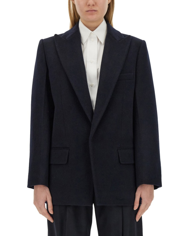 [VICTORIA BECKHAM] Casual Jacket SS24 1124WJK005092B_MIDNIGHT