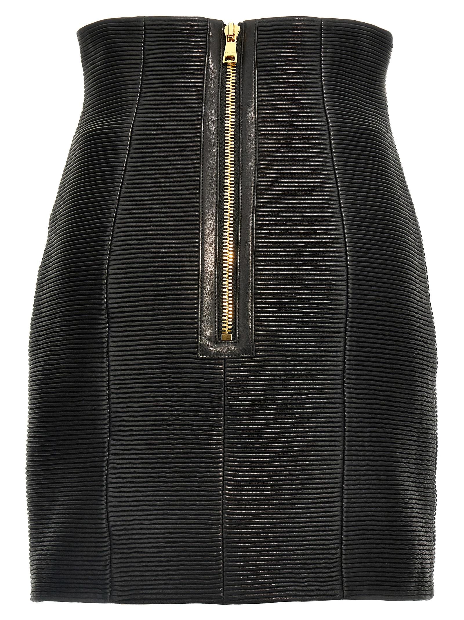 [Balmain] Mini skirt SS25 EF1LA495LC620PA