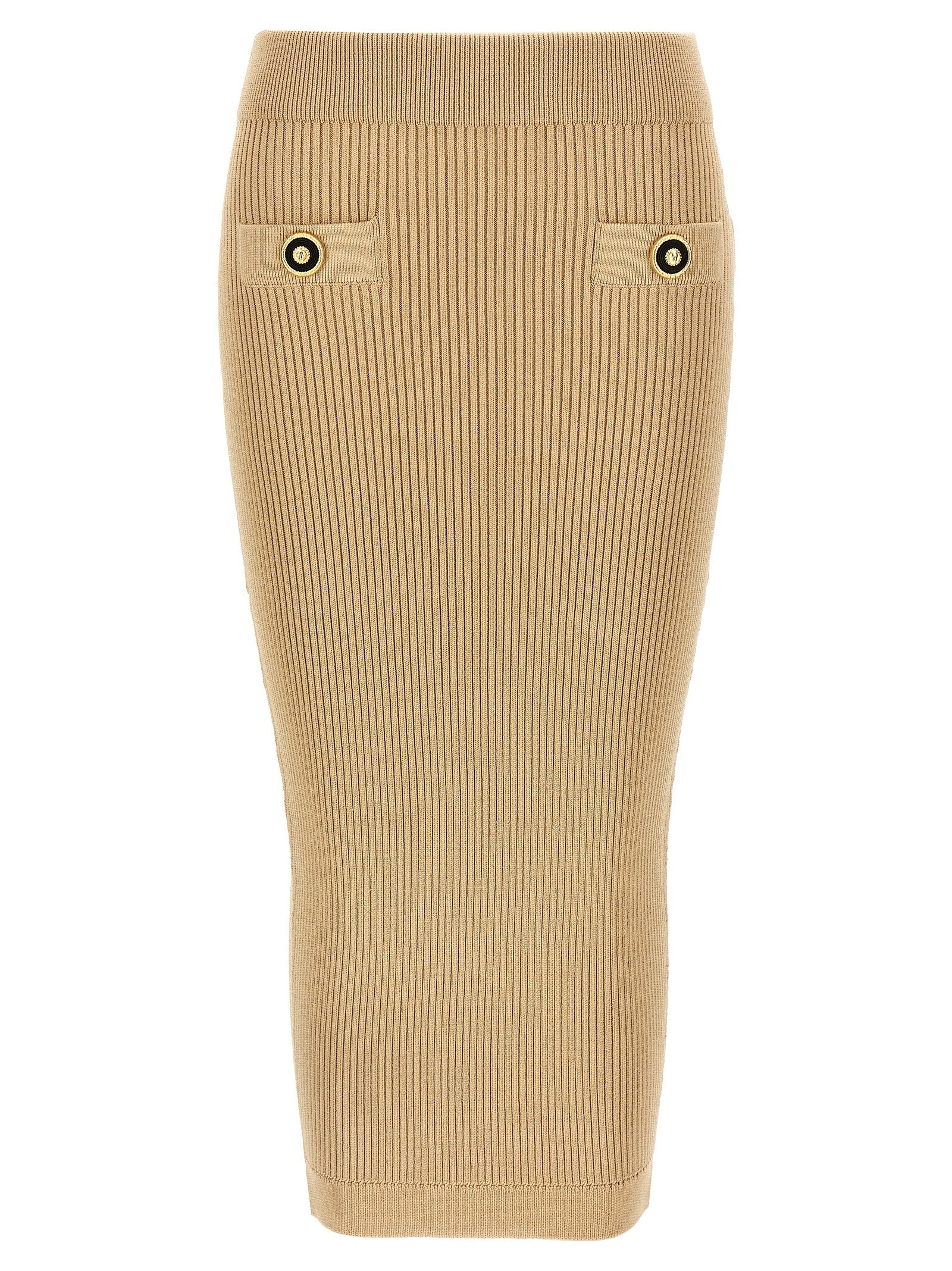 [Balmain] Midi skirt SS25 EF1LD022KI100DC