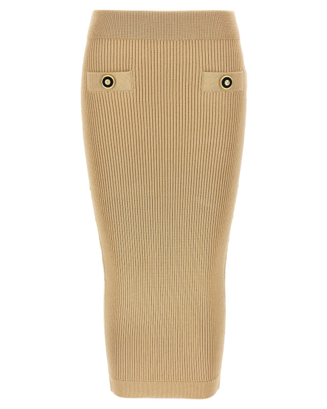 [Balmain] Midi skirt SS25 EF1LD022KI100DC