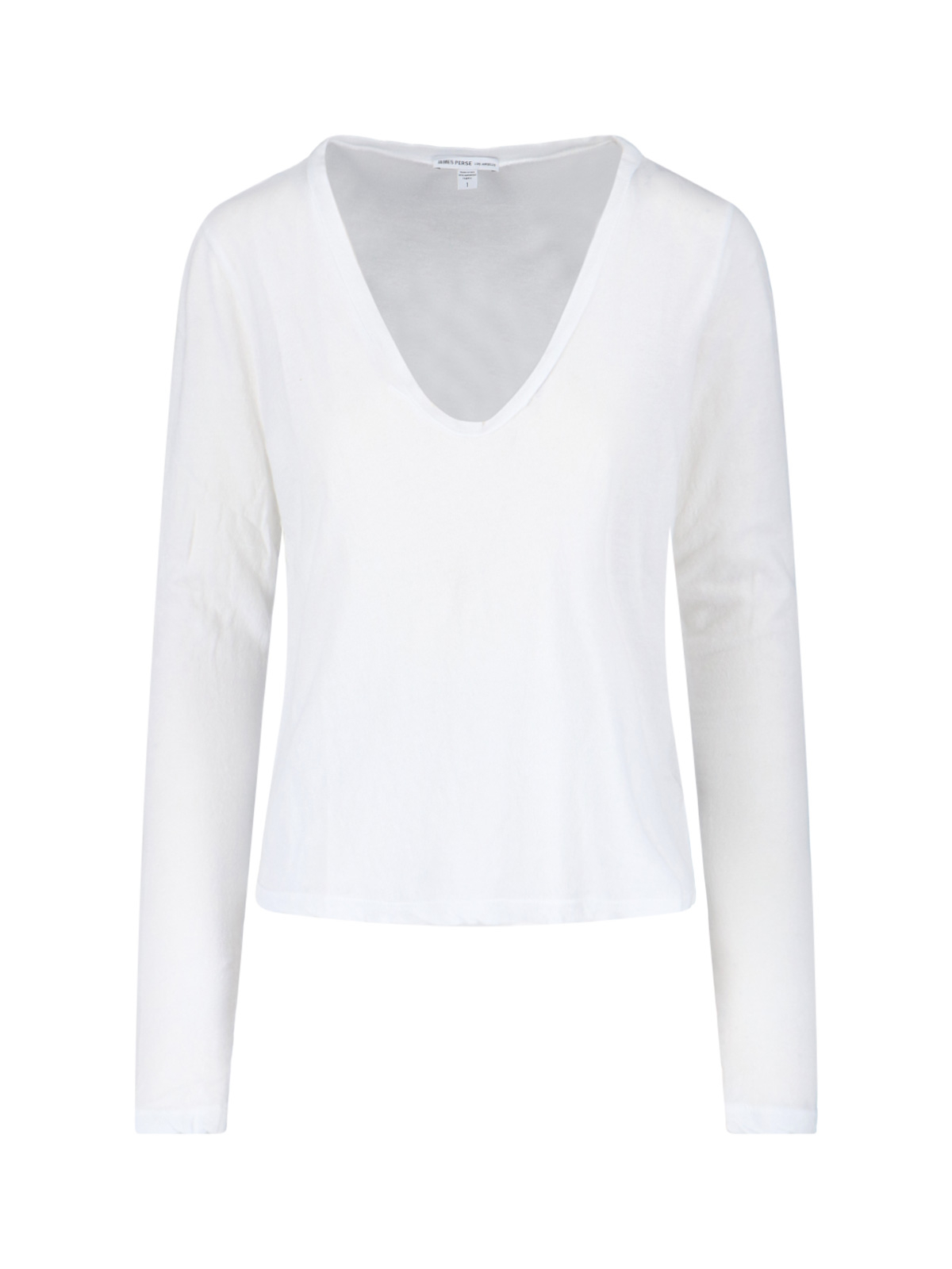 [JAMES PERSE] T-shirts Long Sleeve FW25 WUC3225WHITE