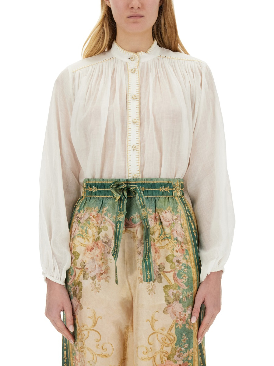 [Zimmermann] Shirts Long Sleeve SS24 8832TRS243_IVORY