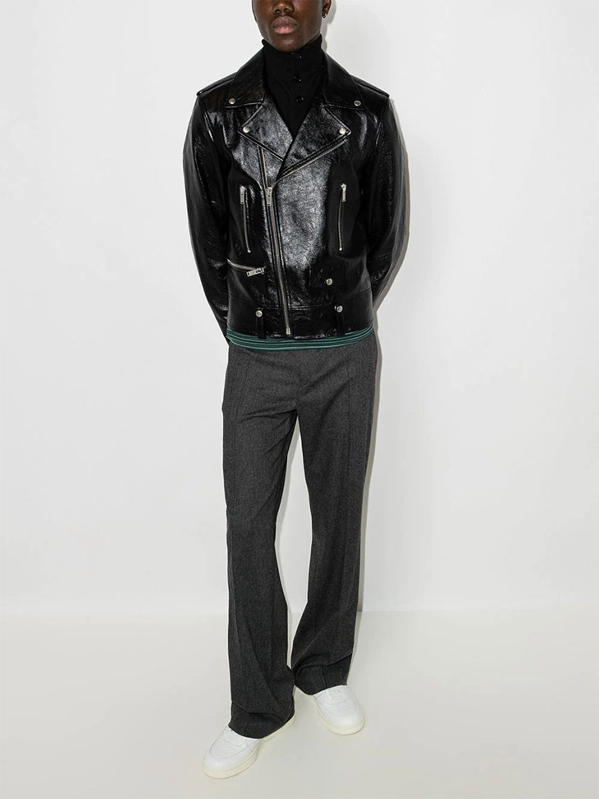 [Saint Laurent] Leather Jacket SS26 484284 YC2NI