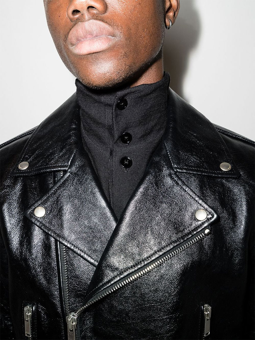 [Saint Laurent] Leather Jacket SS26 484284 YC2NI