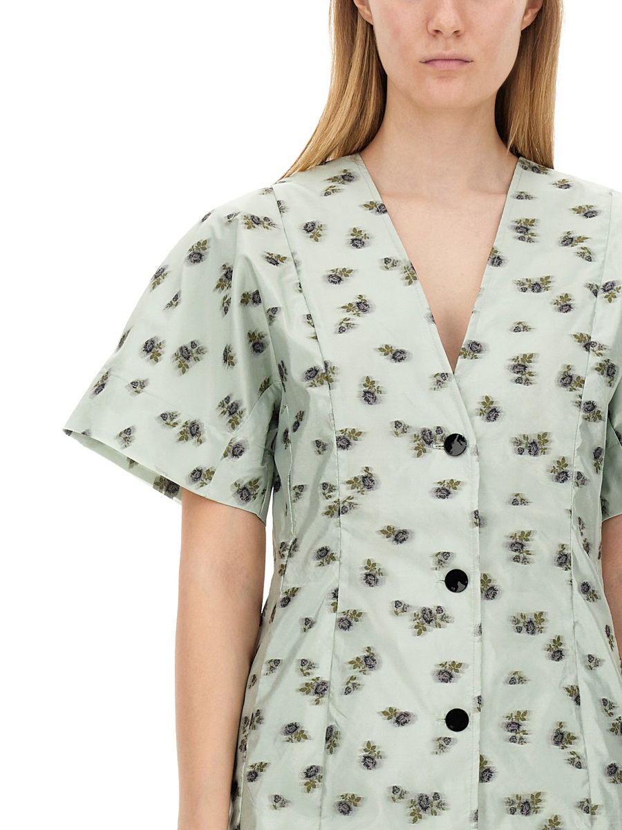 [GANNI] Short sleeve dress FW24 F9418_073