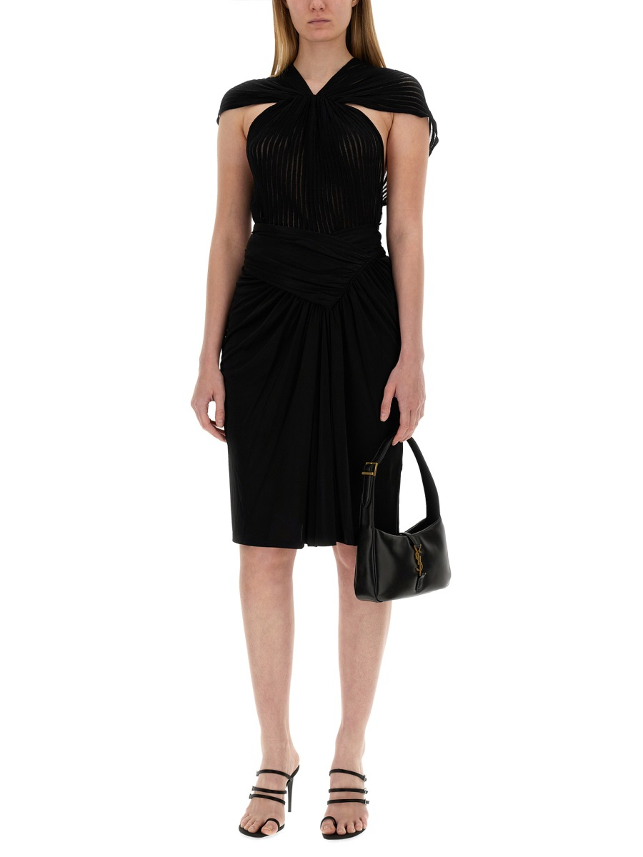 [Saint Laurent] Midi skirt SS24 776439_Y7F981000