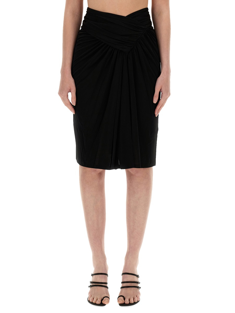 [Saint Laurent] Midi skirt SS24 776439_Y7F981000