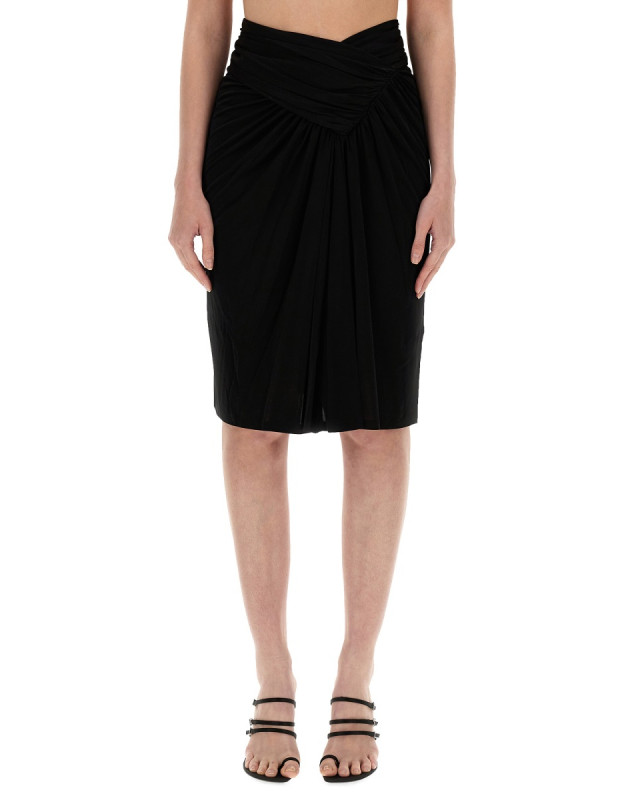 [Saint Laurent] Midi skirt SS24 776439_Y7F981000
