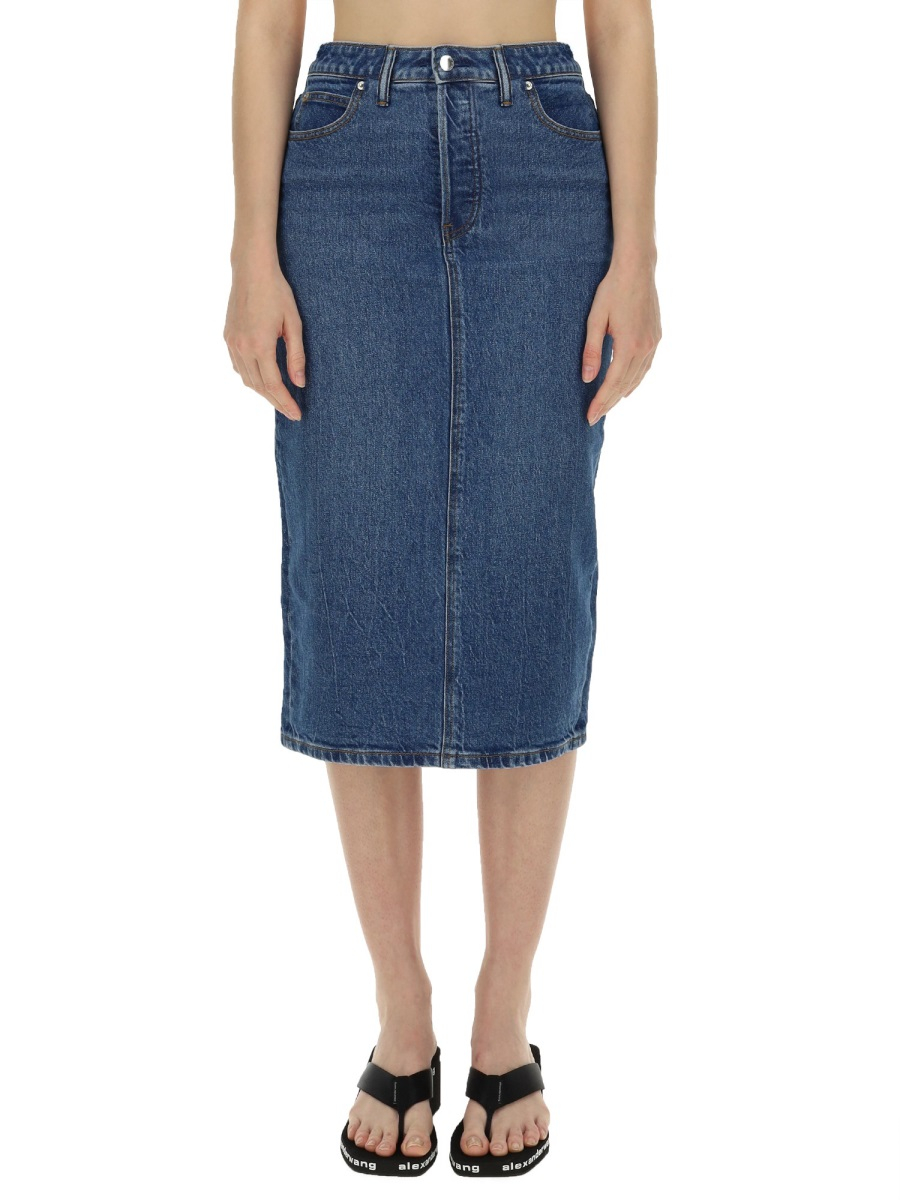 [ALEXANDERWANG.T] Midi skirt FW24 4DC3245459_401
