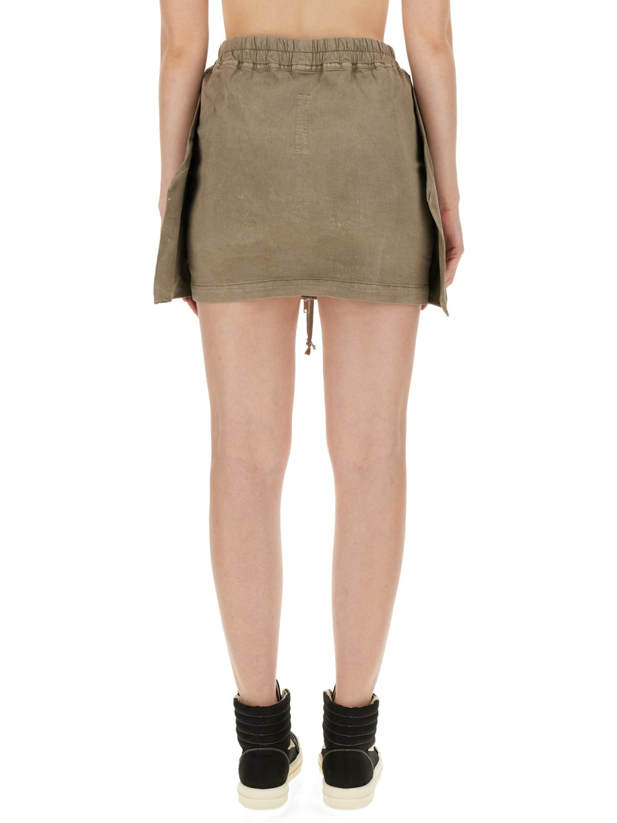 [RICK OWENS DRKSHDW] Mini skirt SS24 DS01D1344_SCF08