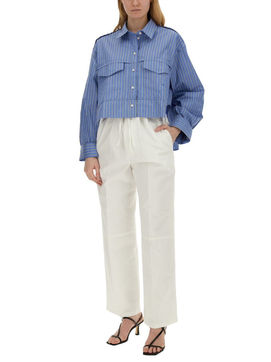 [VICTORIA BECKHAM] Trousers SS24 1224DTR005417A_WASHEDWHITE