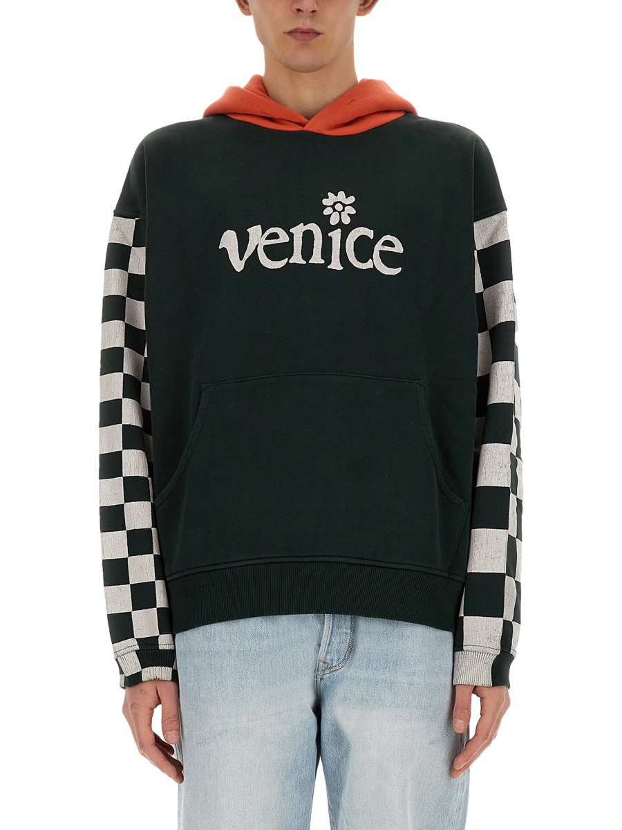 [ERL] Sweatshirt SS24 ERL08T021_BLACKCHECKER