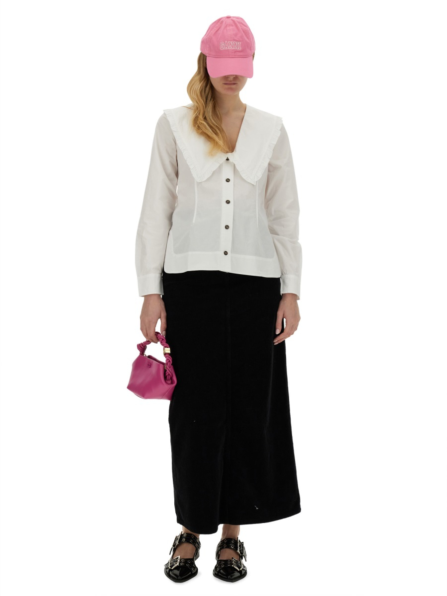[GANNI] Shirts Long Sleeve FW24 F5778_151